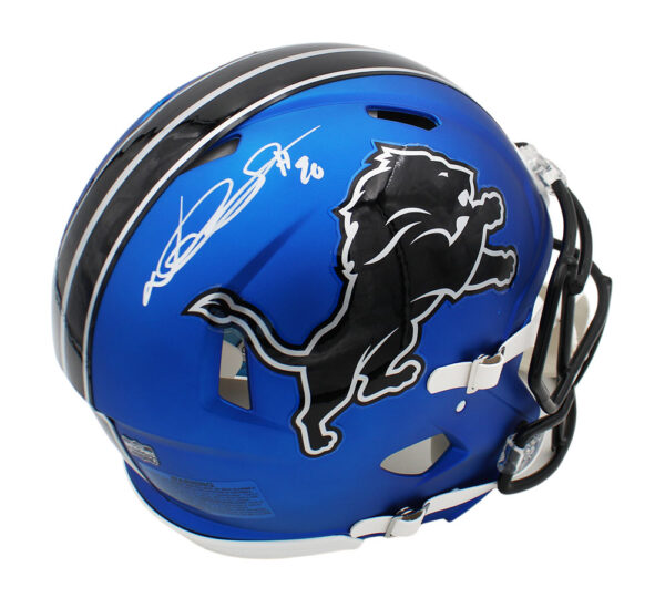 Ndamokung Suh Signed Detroit Lions Speed Authentic Alternate 2024 Dark Blue NFL Helmet