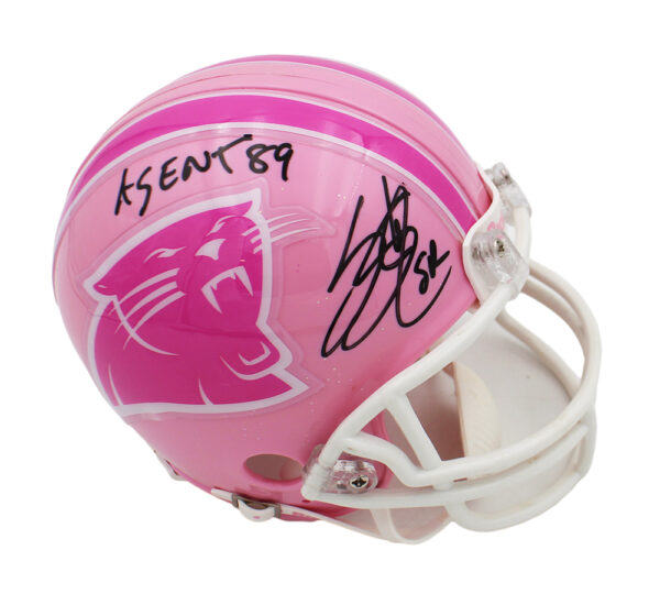 Steve Smith Sr. Signed Carolina Panthers VSR4 BCA NFL Mini Helmet With "Agent 89" Inscription