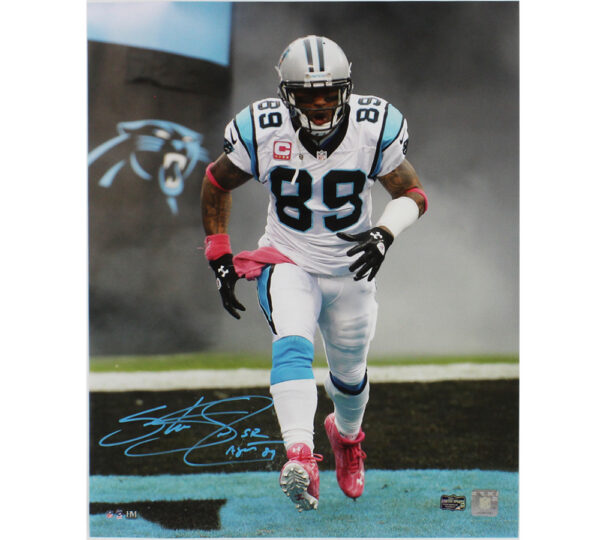 Steve Smith Sr. Signed Carolina Panthers Unframed 16x20 NFL Photo With "Agent 89" Inscription