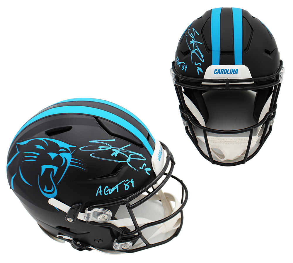 Steve Smith Sr. Signed Carolina Panthers Speed Flex Authentic Alternate NFL Helmet With "Agent 89" Inscription