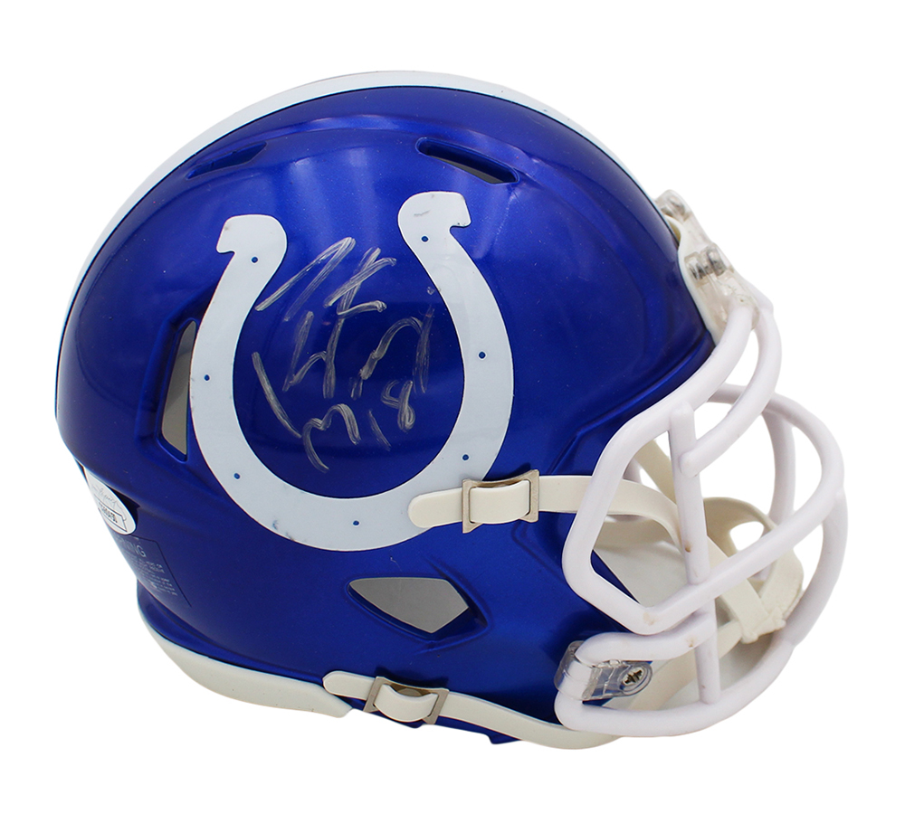 Peyton Manning Signed Indianapolis Colts Speed Flash NFL Mini Helmet