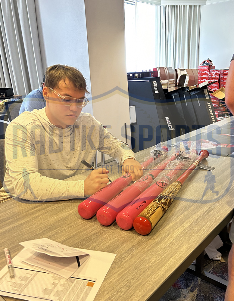 JJ Wetherholt Signed St. Louis Cardinals Rawlings Big Stick Pink MLB Bat - Image 4