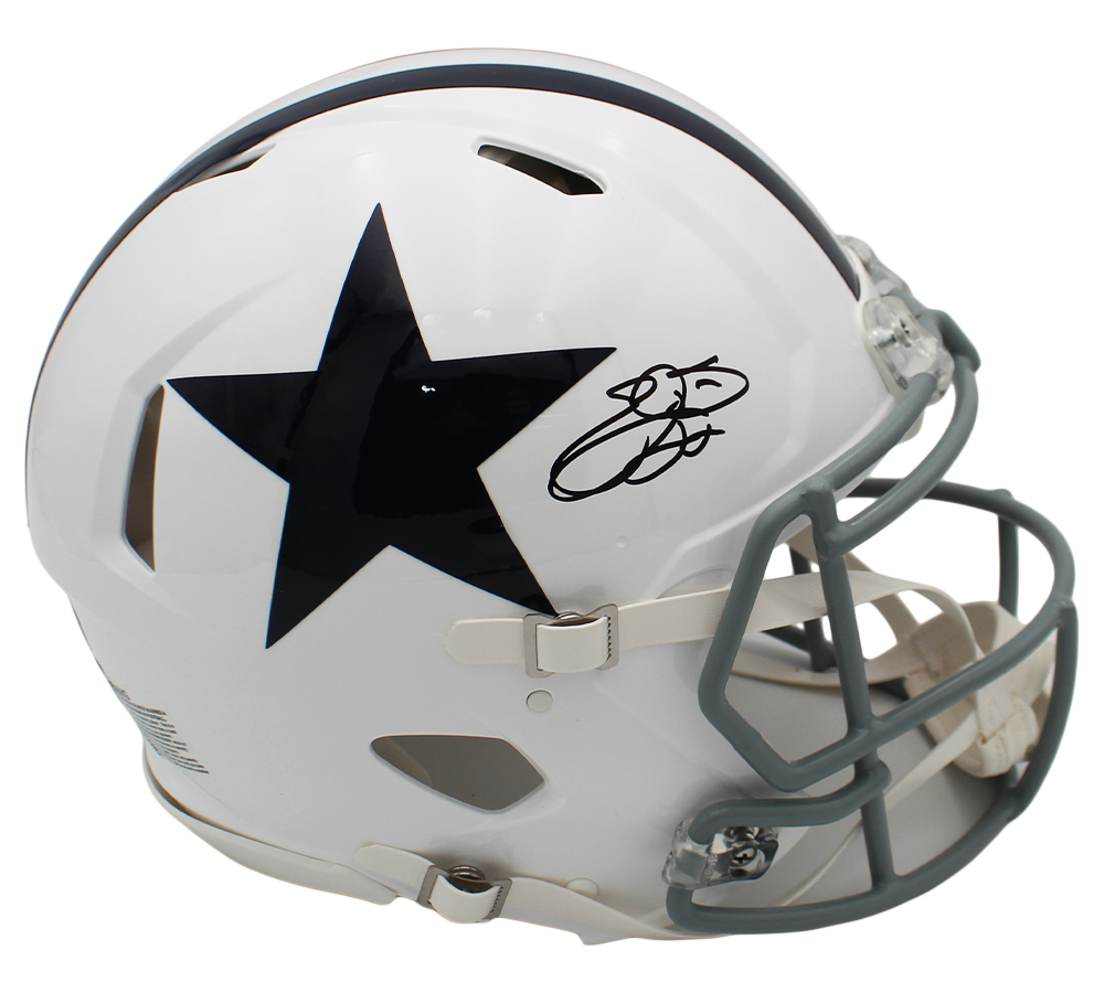 Emmitt Smith Signed Dallas Cowboys Speed Authentic Throwback 1960-1963 NFL Helmet - Beckett Authenticated