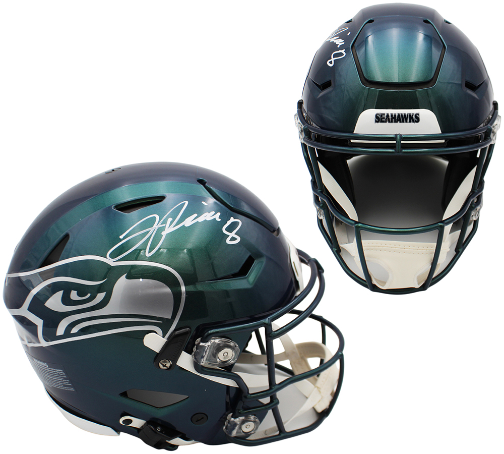 Jadarian Price Signed Seattle Seahawks Speed Flex Authentic Rivalries NFL Helmet - Radtke Sports Authenticated