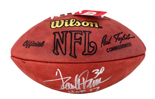 Terrell Davis Autographed/Signed Denver Broncos Wilson Authentic Super Bowl 33 NFL Football with "SB XXXII MVP" Inscription - Image 6