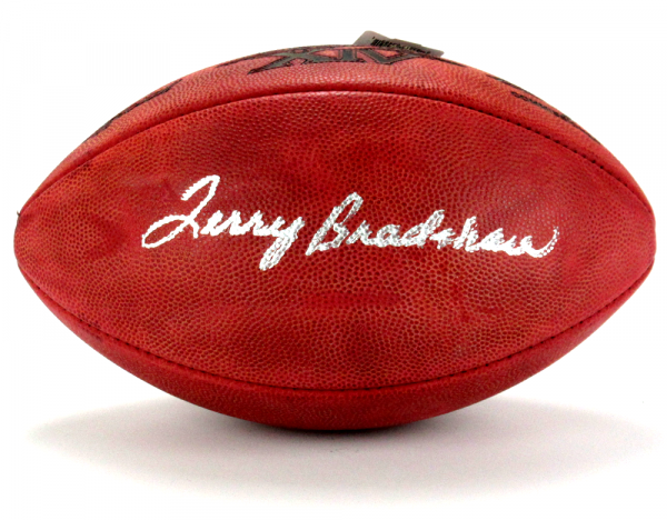 Terry Bradshaw Signed Wilson Authentic Super Bowl 14 NFL Football-5370