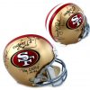 Dwight Clark Signed San Francisco 49ers Riddell Full Size NFL Helmet with The Catch Play Diagram Inscription
