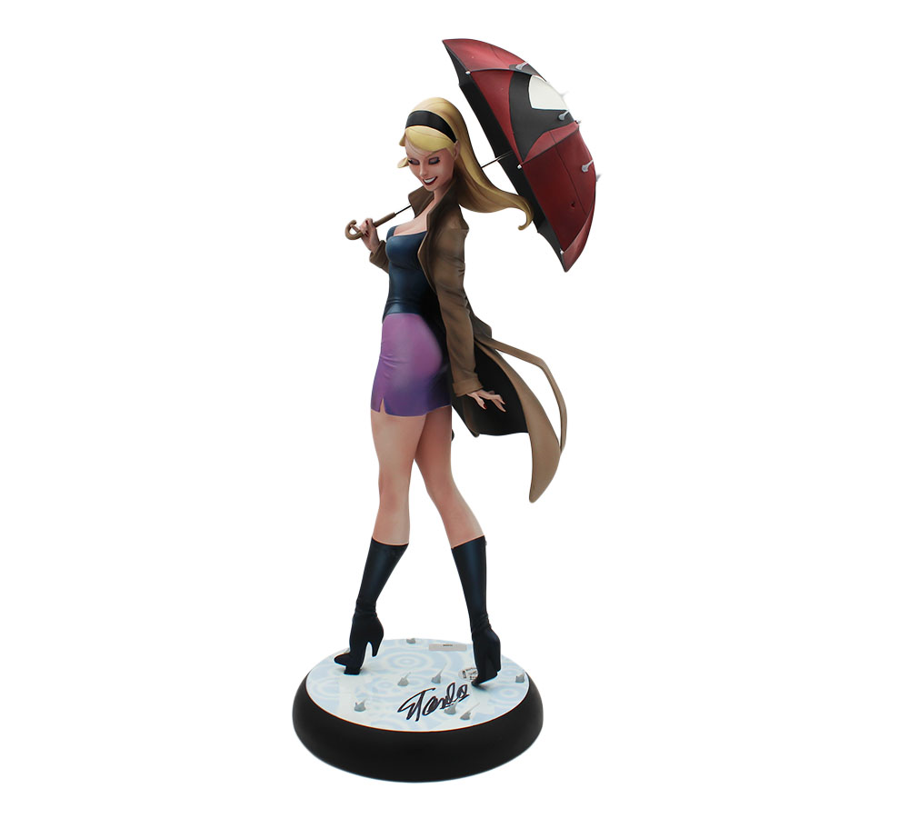 Stan Lee Signed Marvel Gwen Stacy Sideshow Collectibles Campbell Collection Comiquette Statue - Image 7