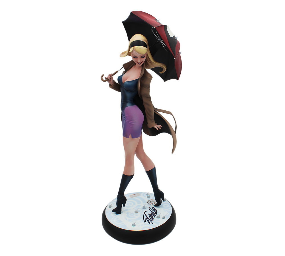 Stan Lee Signed Marvel Gwen Stacy Sideshow Collectibles Campbell Collection Comiquette Statue