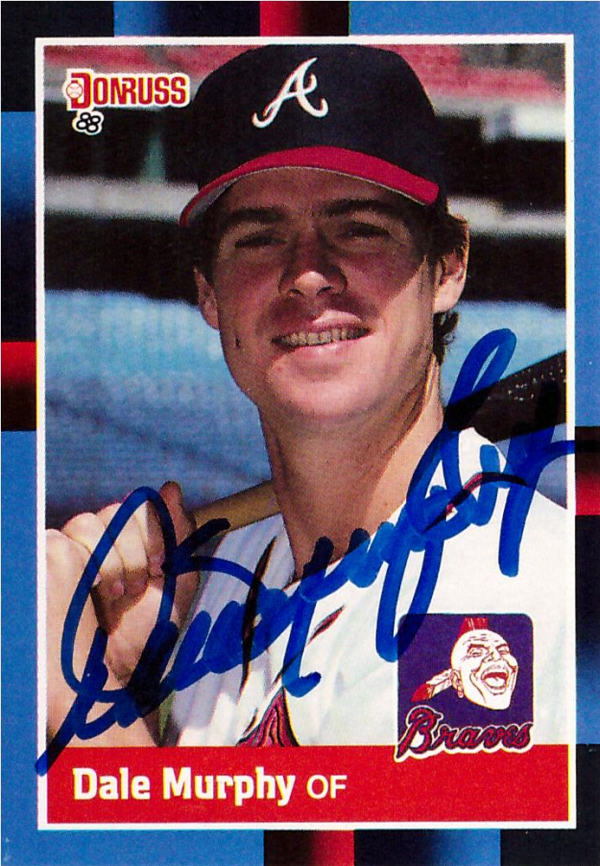 Dale Murphy Signed 1987 Donruss #78 Atlanta Braves Baseball Card-16911