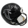 Brett Favre Signed Atlanta Falcons Throwback Full Size Black Helmet