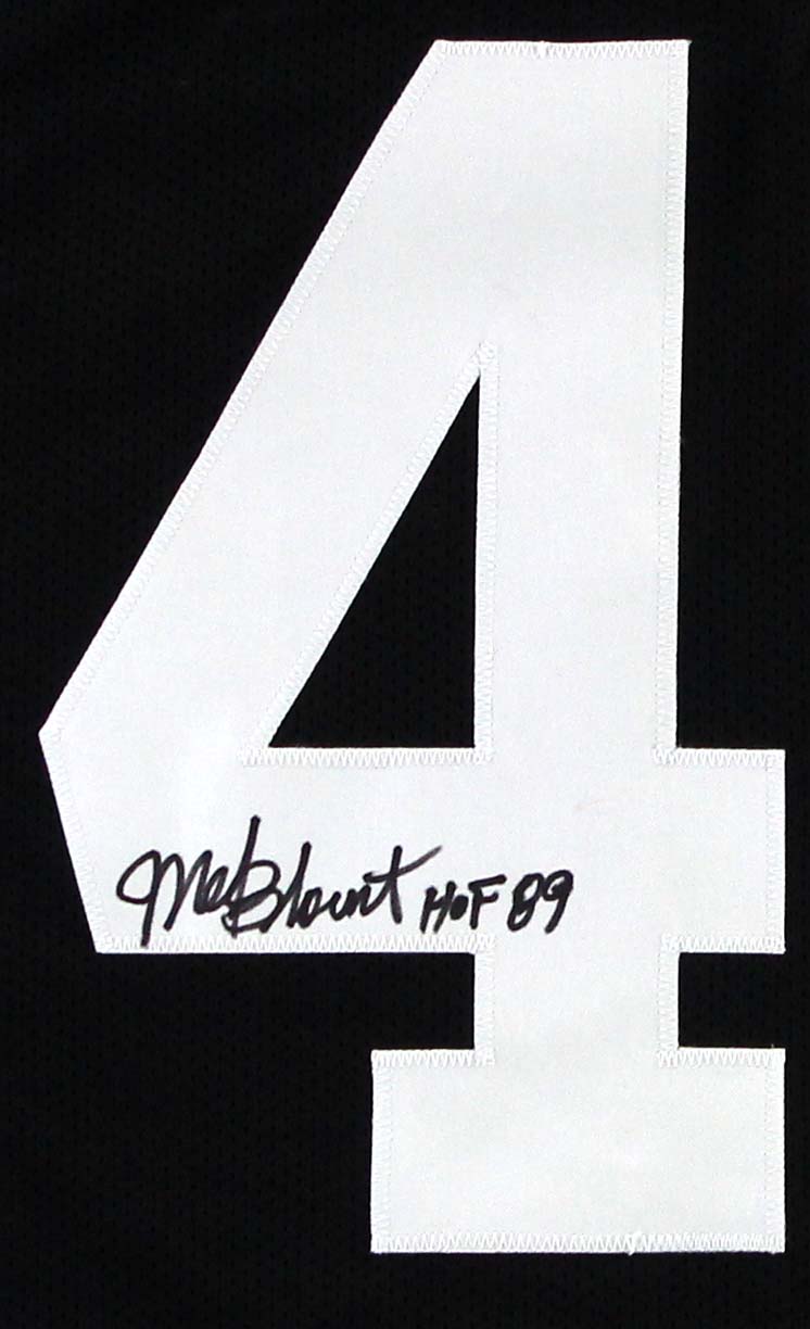 Mel Blount Signed Pittsburgh Steelers Black Custom Jersey With "HOF 89" Inscription-22899