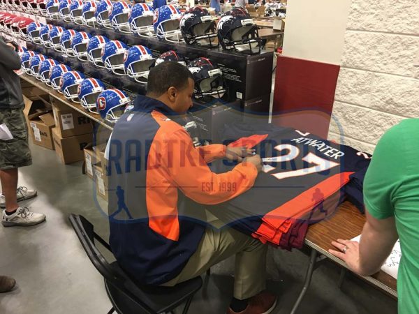 Steve Atwater Signed Denver Broncos Navy Blue Custom Jersey With "2x SB Champs" Inscription-19611