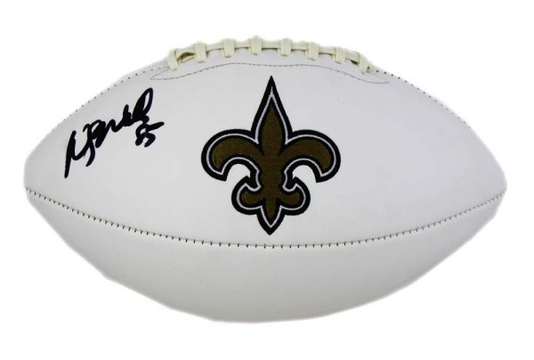 Wesley Walls Signed New Orleans Saints Embroidered NFL Football-23706