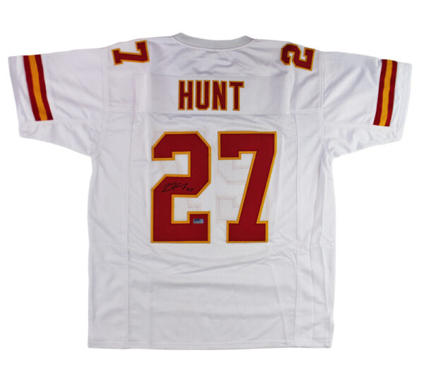 Kareem Hunt Signed Kansas City Custom White Jersey