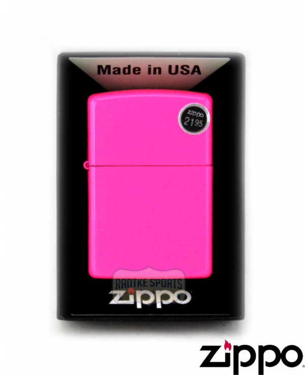 Zippo Neon Pink Lighter-0