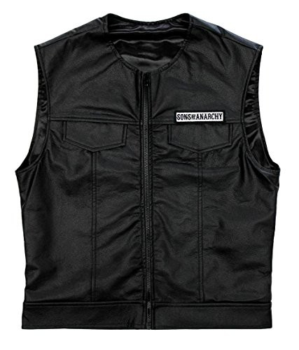 Kim Coates & Mark Boone, Jr. Signed Officially Licensed Sons of Anarchy Black Biker Vest with "Tig" and "Bobby" Inscriptions-25351
