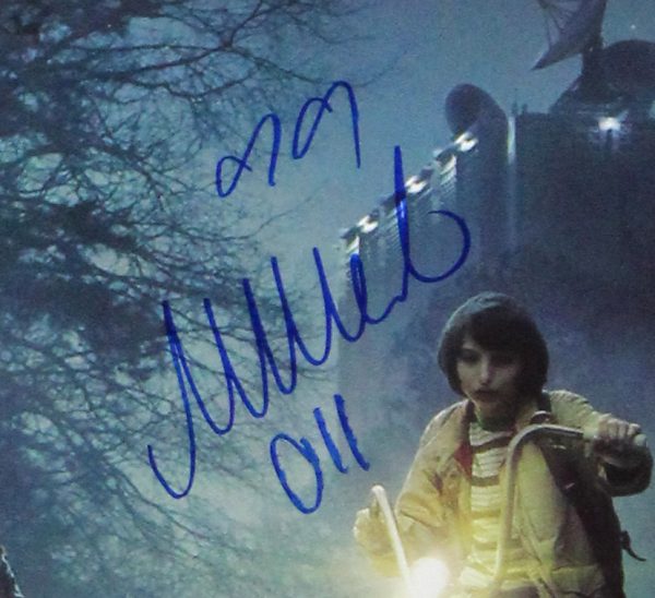 Millie Bobby Brown Signed Stranger Things Full Size Poster With "Eleven" Inscription - Bikes-26395