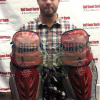 Evan Gattis Signed MLB Atlanta Braves 2013 Game Used Mizuno Catchers Gear Set-26245