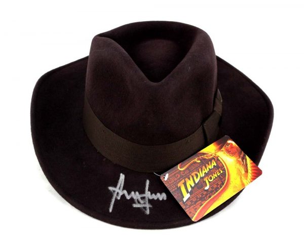 Harrison Ford Signed Indiana Jones Officially Licensed Brown Wool Felt Fedora Hat