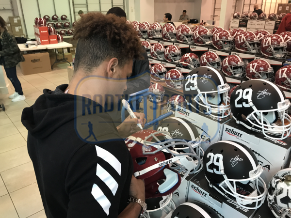 Minkah Fitzpatrick Signed Alabama Crimson Tide Schutt Full Size Helmet-28218