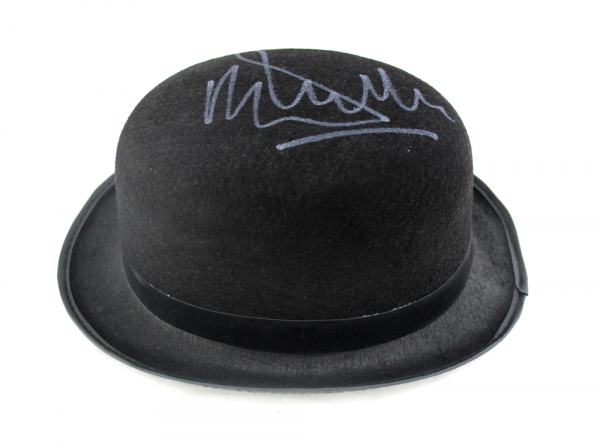 Malcolm McDowell Signed A Clockwork Orange Bowler Hat-27880