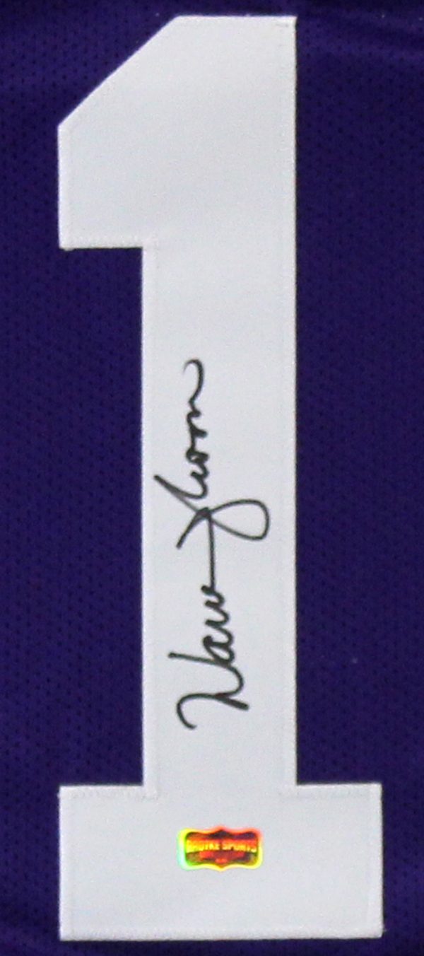 Warren Moon Signed Washington Huskies Purple Custom Jersey With "HOF 06" Inscription-29775