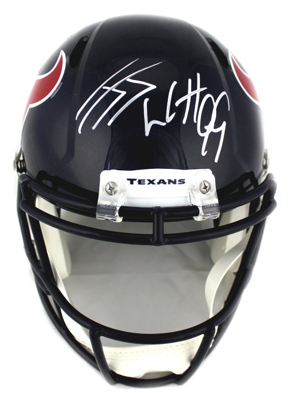 J.J. Watt Signed Houston Texans Speed Full Size NFL Helmet -0