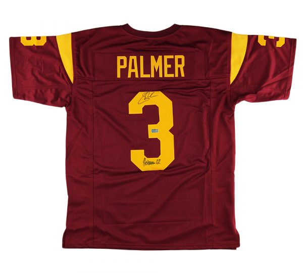 Carson Palmer Signed USC Maroon Custom Jersey with "Heisman 02" Inscription