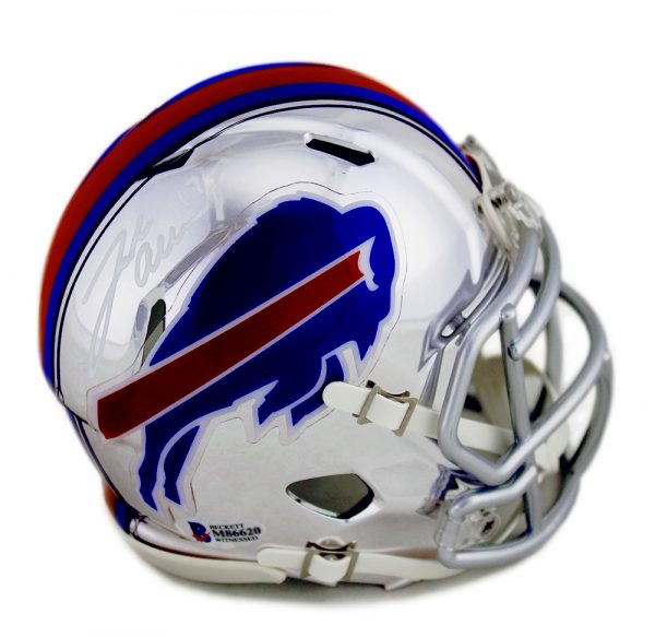 Josh Allen Signed Buffalo Bills Speed Chrome NFL Mini Helmet