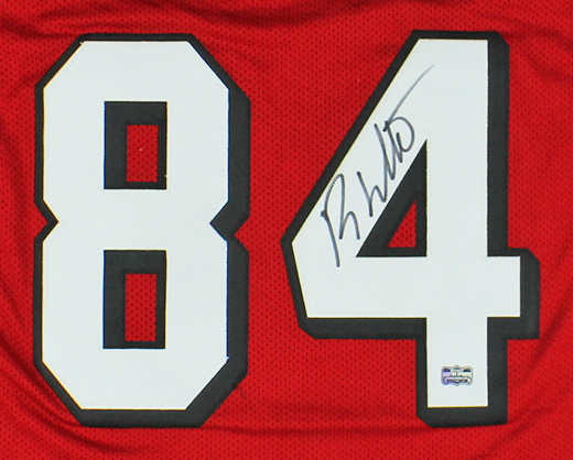 Roddy White Signed Atlanta Custom Red Jersey - Radtke Sports Authenticated - Image 2