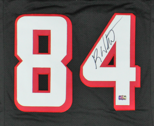 Roddy White Signed Atlanta Custom Black Jersey - Radtke Sports Authenticated - Image 2