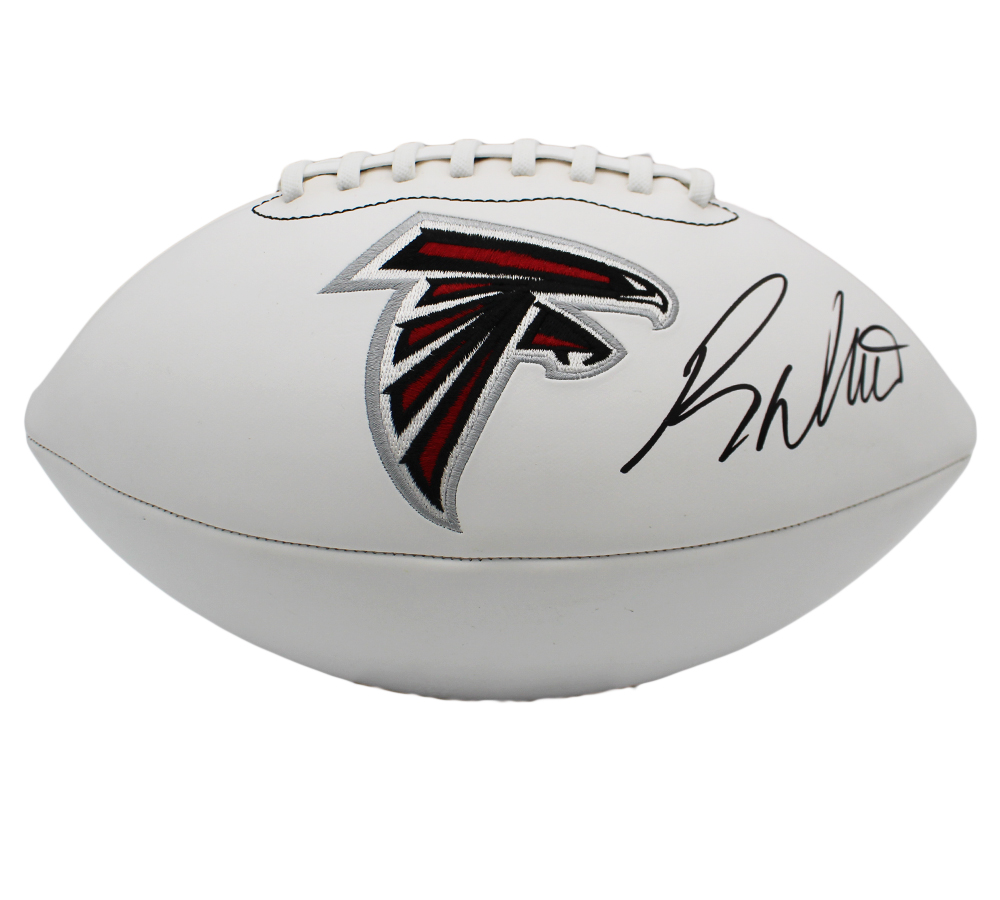 Roddy White Signed Atlanta Falcons Wilson White & Brown NFL Football - Radtke Sports Authenticated