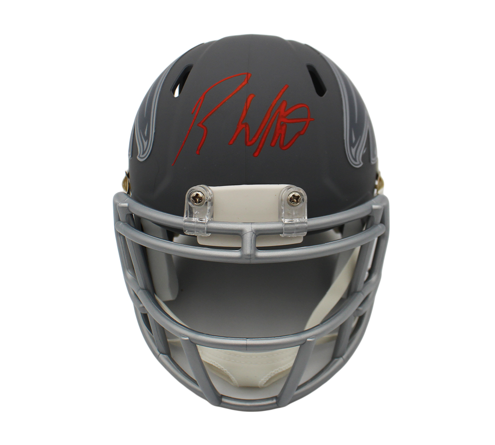 Roddy White Signed Atlanta Falcons Speed Slate NFL Mini Helmet - Radtke Sports Authenticated