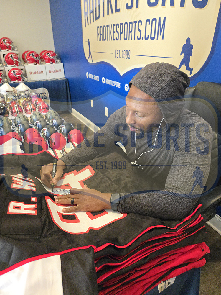 Roddy White Signed Atlanta Custom Black Jersey - Radtke Sports Authenticated - Image 3
