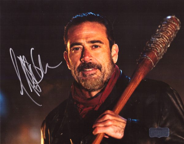 Jeffrey Dean Morgan Signed The Walking Dead 8x10 Photo - Brown Bat-30904