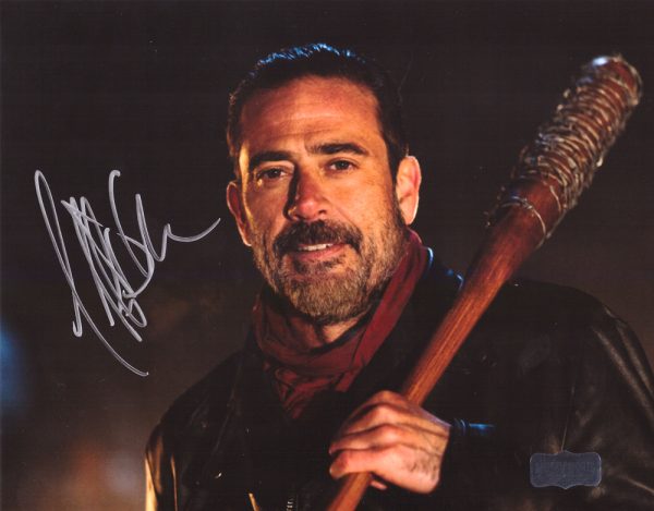 Jeffrey Dean Morgan Signed The Walking Dead 8x10 Photo - Brown Bat-30890