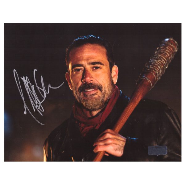 Jeffrey Dean Morgan Signed The Walking Dead 8x10 Photo - Brown Bat-30889