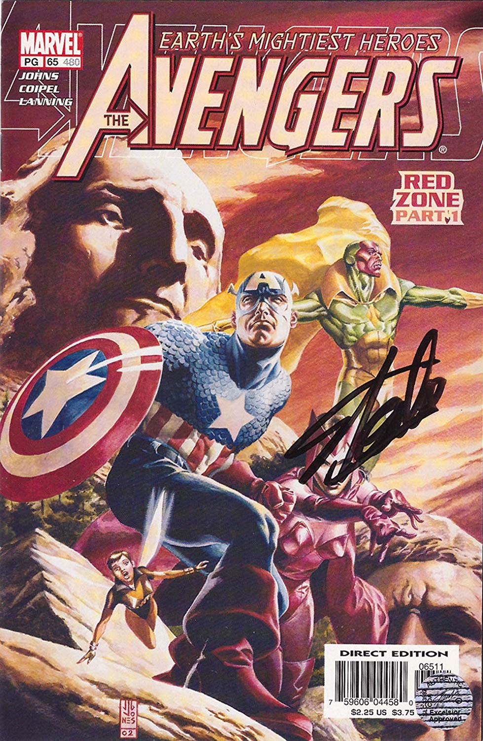 Stan Lee Signed Marvel Avengers Earths Mightiest Heroes Comic