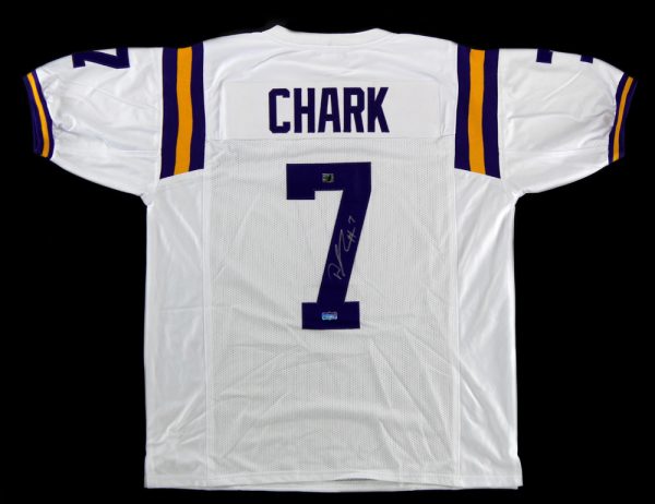 DJ Chark Signed LSU Custom White Jersey