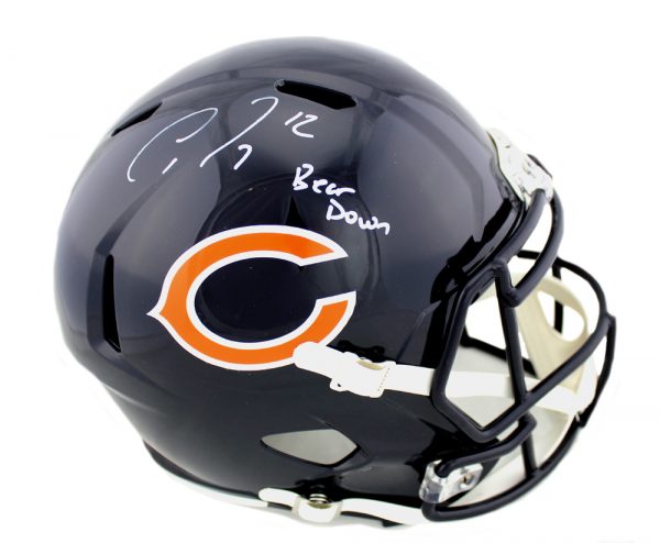 Allen Robinson Signed Chicago Bears Riddell NFL Full Size Speed Helmet with "Bear Down" Inscription