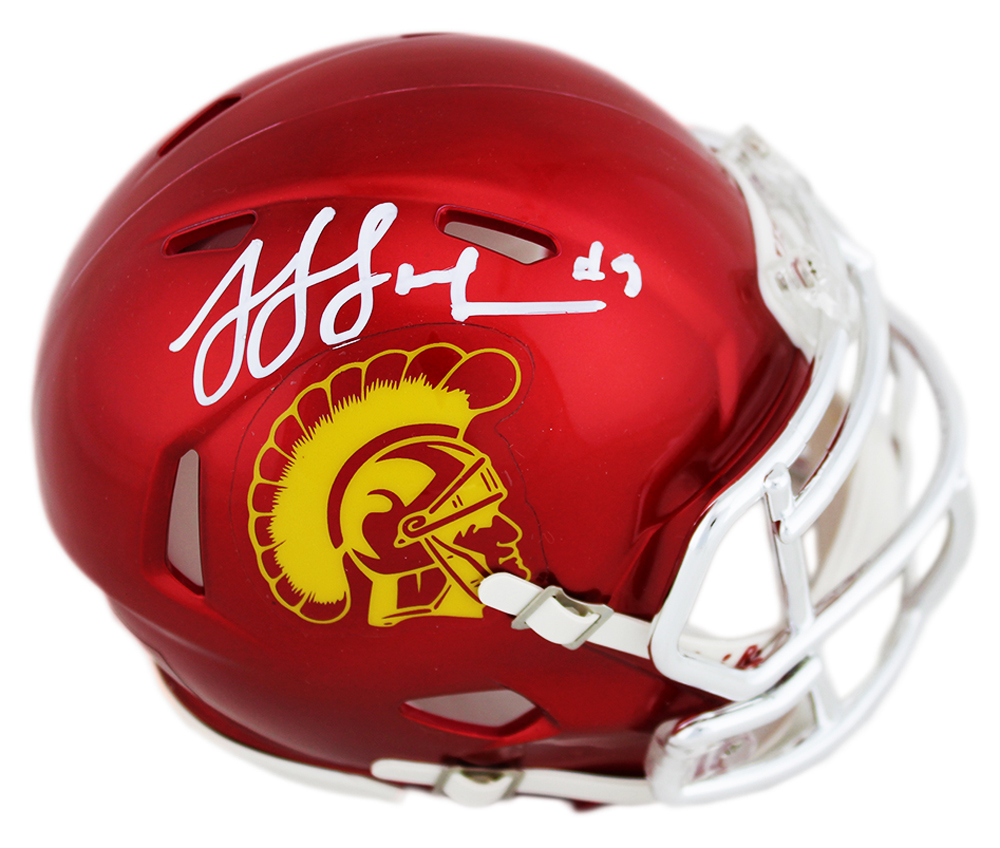JuJu Smith-Schuster Signed USC Trojans Speed Chrome NCAA Mini