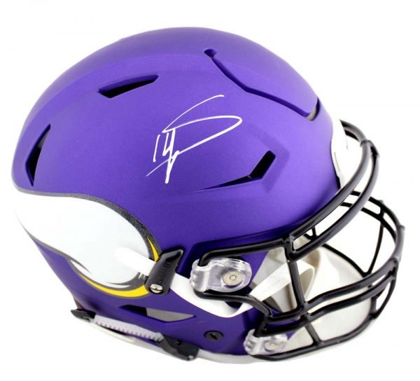 Stefon Diggs Signed Minnesota Vikings Riddell Authentic NFL Speed Flex Helmet