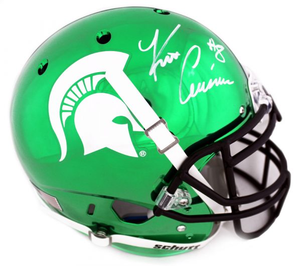 Kirk Cousins Signed Michigan State Spartans Schutt Authentic Chrome NCAA Helmet