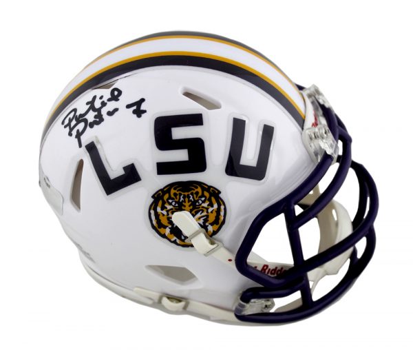 Patrick Peterson Signed LSU Tigers Mini White Speed Helmet