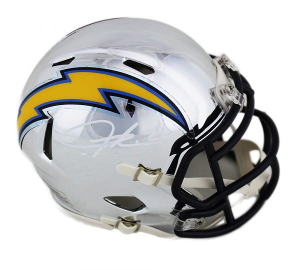 LaDainian Tomlinson Signed Los Angeles Chargers Speed Chrome Mini Helmet