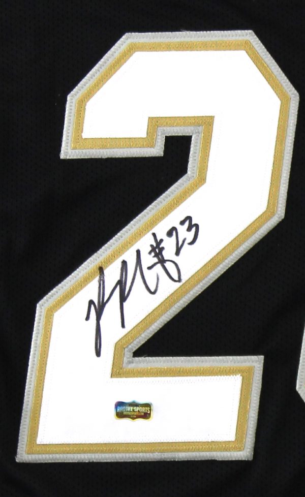 Phillip Lindsay Signed Colorado Custom Black Jersey - Image 2