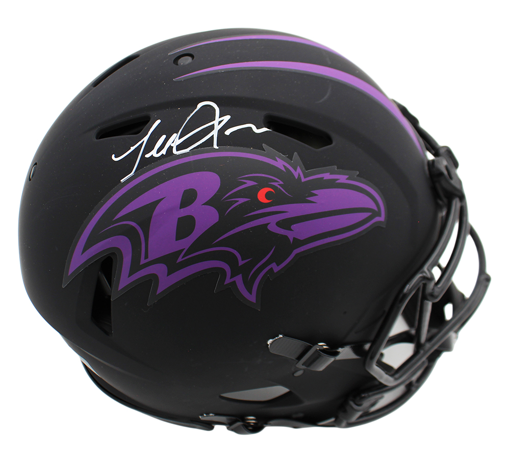 Terrell Suggs Signed Baltimore Ravens Speed Authentic Eclipse NFL Helmet