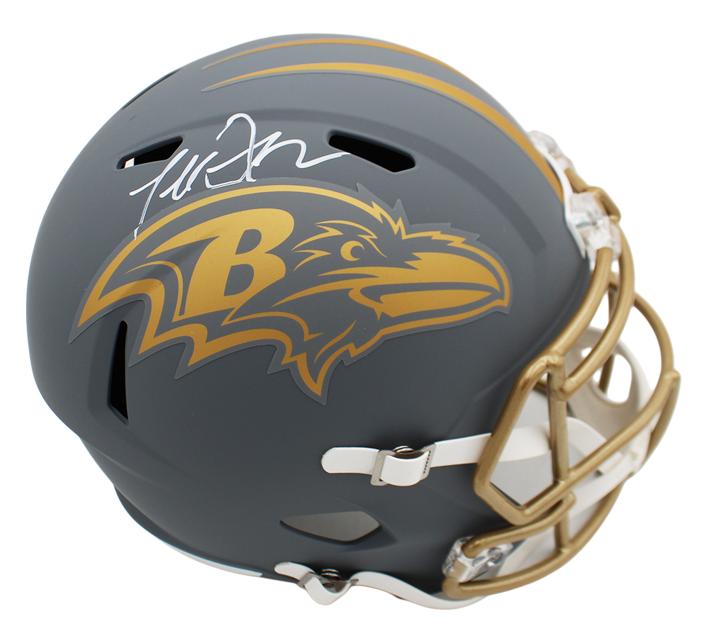 Terrell Suggs Signed Baltimore Ravens Speed Full Size Slate NFL Helmet