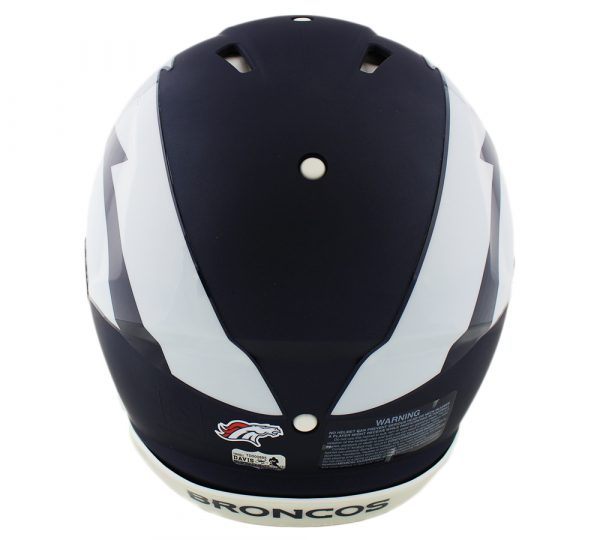 Terrell Davis Signed Denver Broncos Speed AMP Authentic NFL Helmet with "2x SB Champ" Inscription - Image 2